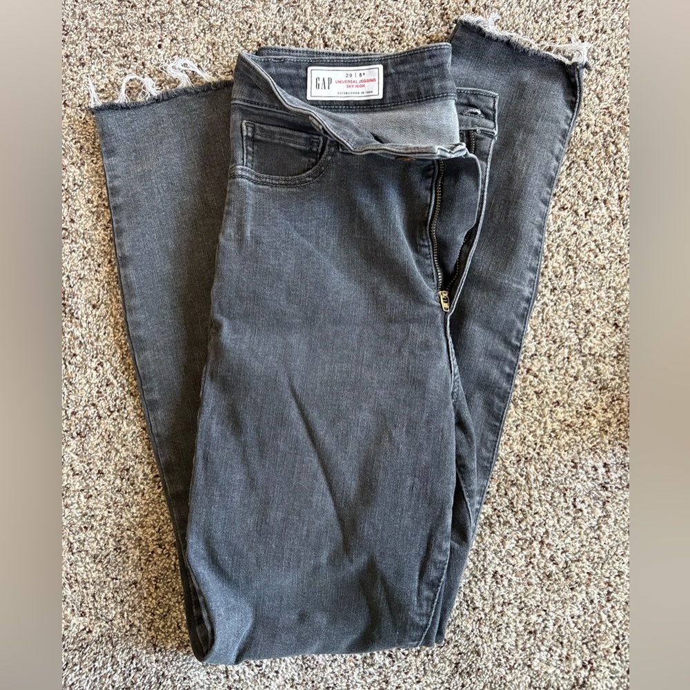 Gap high rise Women's gray/black jeans